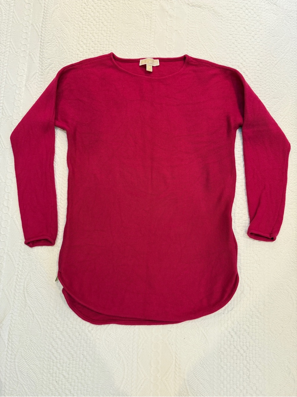 Michael Kors Pink Side Zipper Pullover Sweater Women’s Medium M
